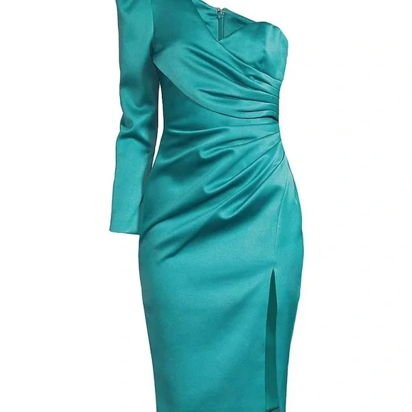 Green One Shoulder Lavish Alice NWOT - Picture 3 of 6